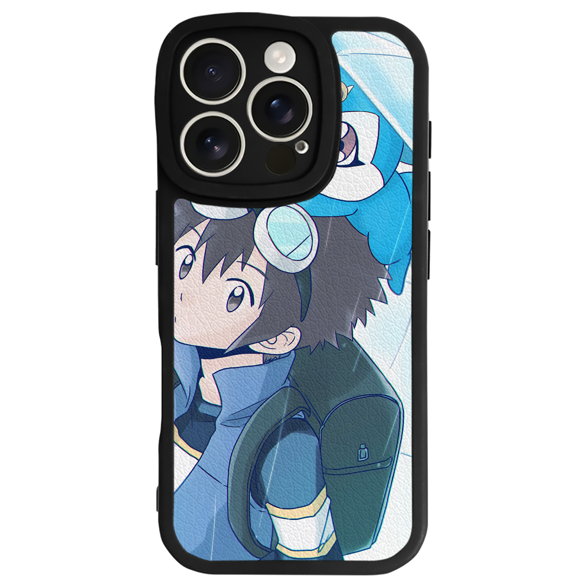 （画像用） Digimon デジタルモンスター/デジモン 【iPhone 16シリーズ対応】シリコンスマホケース（レザー調） 材質：シリコン